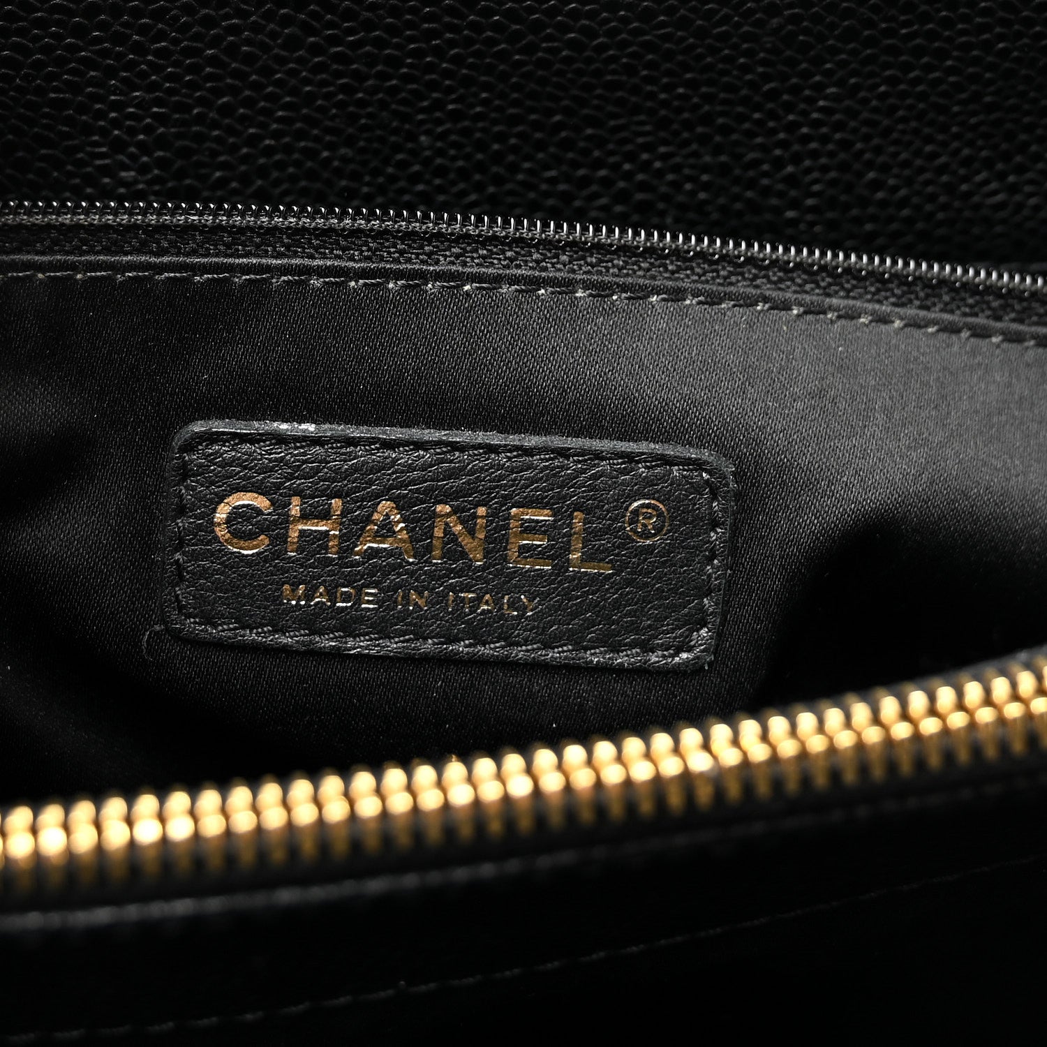 Caviar Quilted Grand Shopping Tote GST Black
