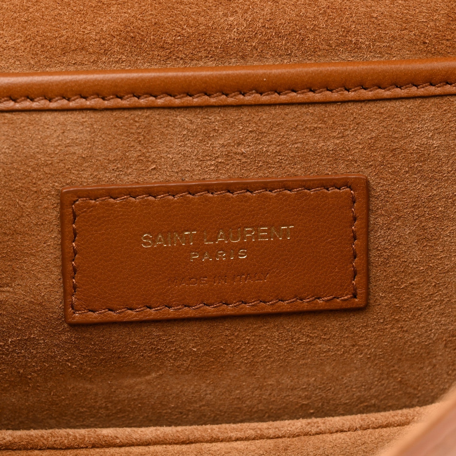 Smooth Calfskin Small Charlie Shoulder Bag Miel Dark