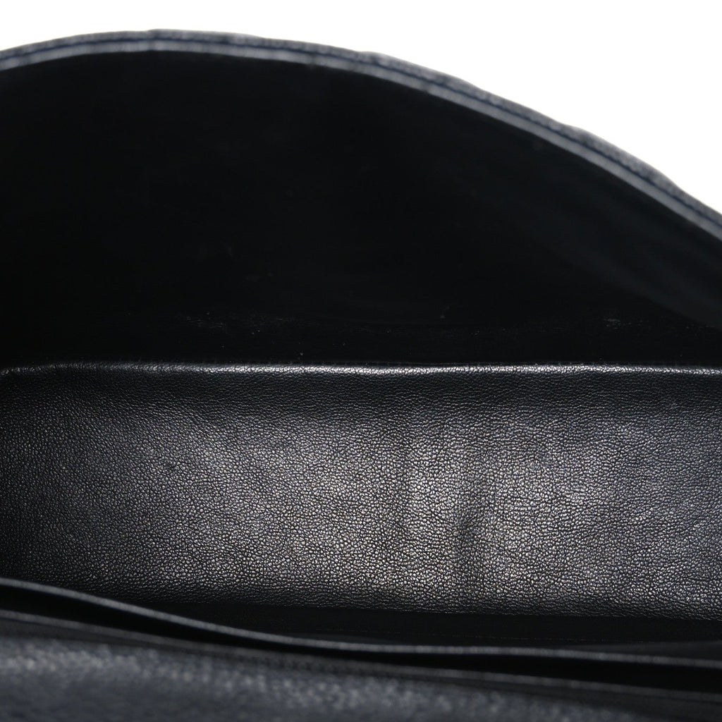 Caviar Quilted Jumbo Single Flap Black