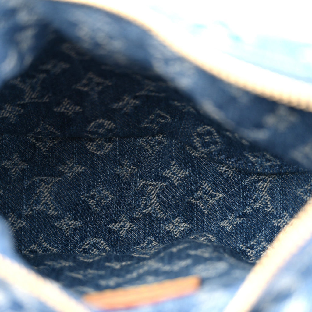 Monogram Denim Pochette Valley Blue