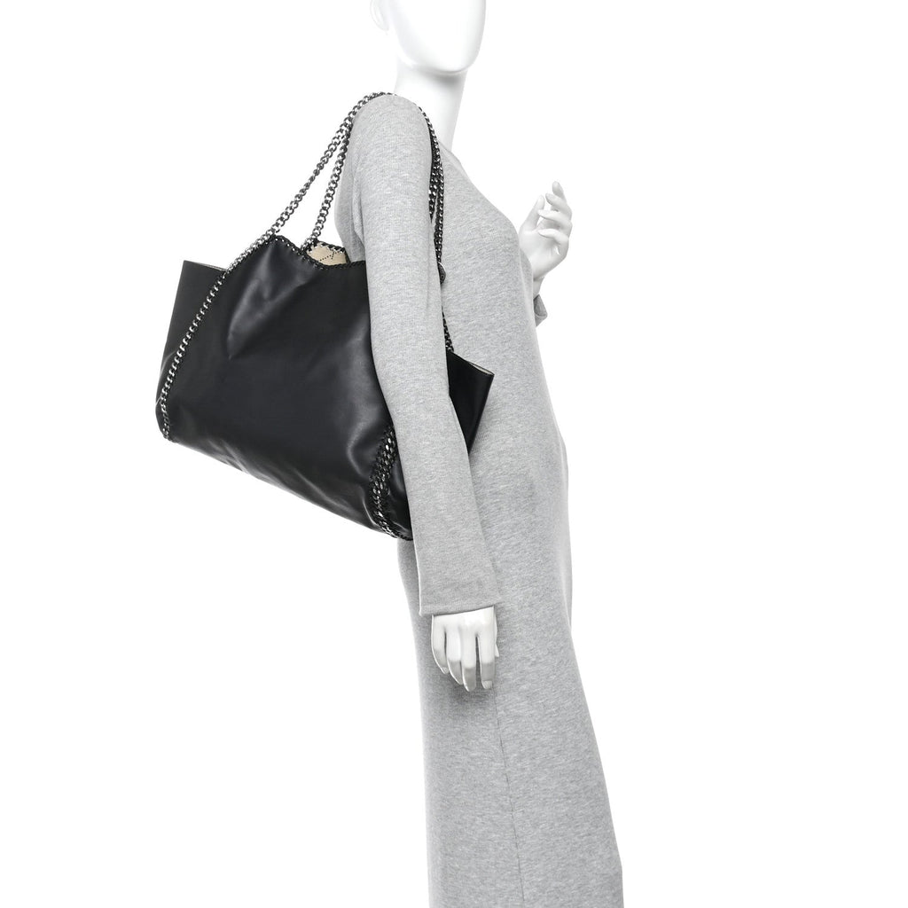 Alter Nappa Falabella Fine Chain Tote Black