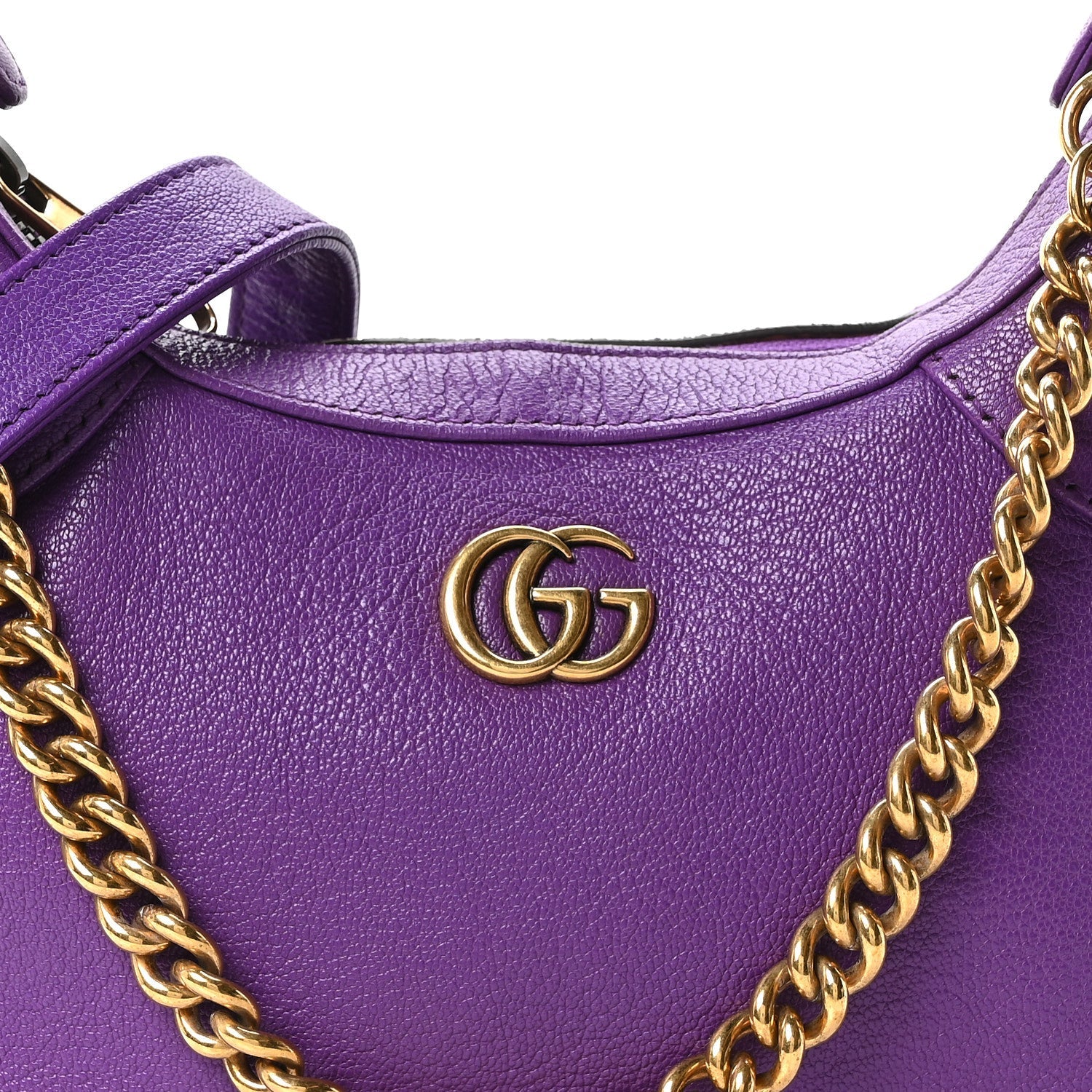 Goatskin Small Aphrodite Shoulder Bag Shine Purple
