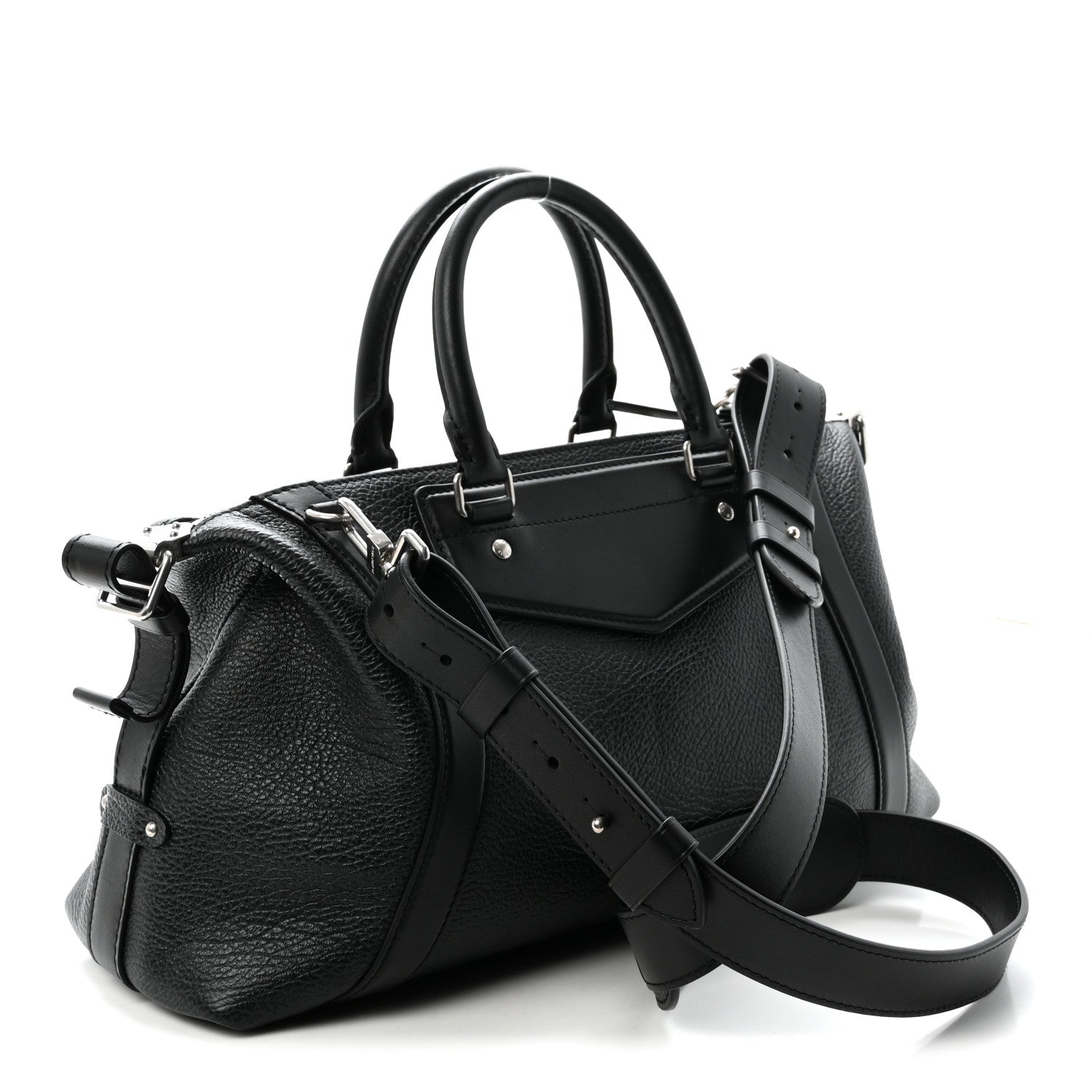 Pixel Lambskin LV Biker MM Black