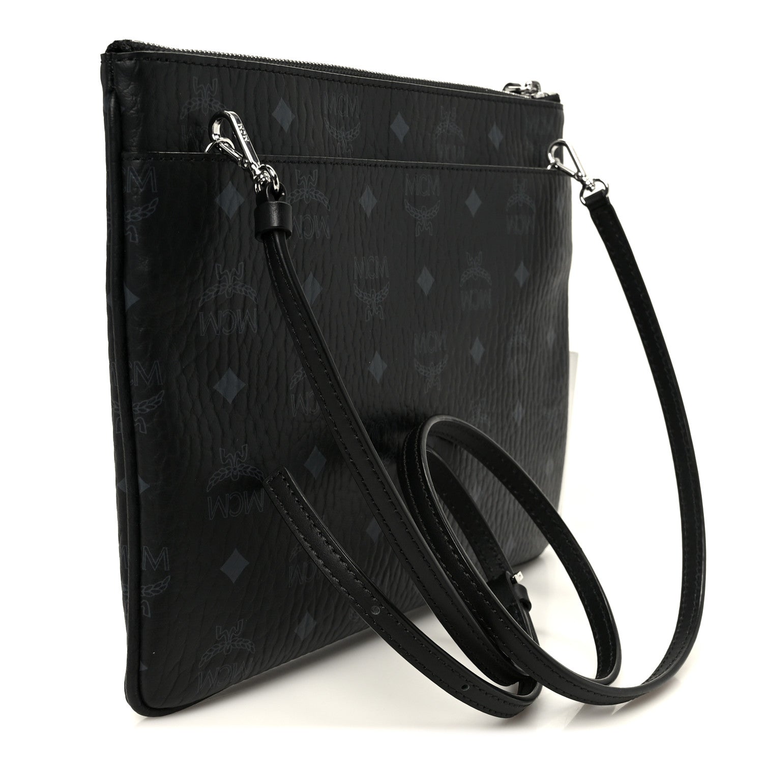 Visetos Medium Crossbody Pouch Black