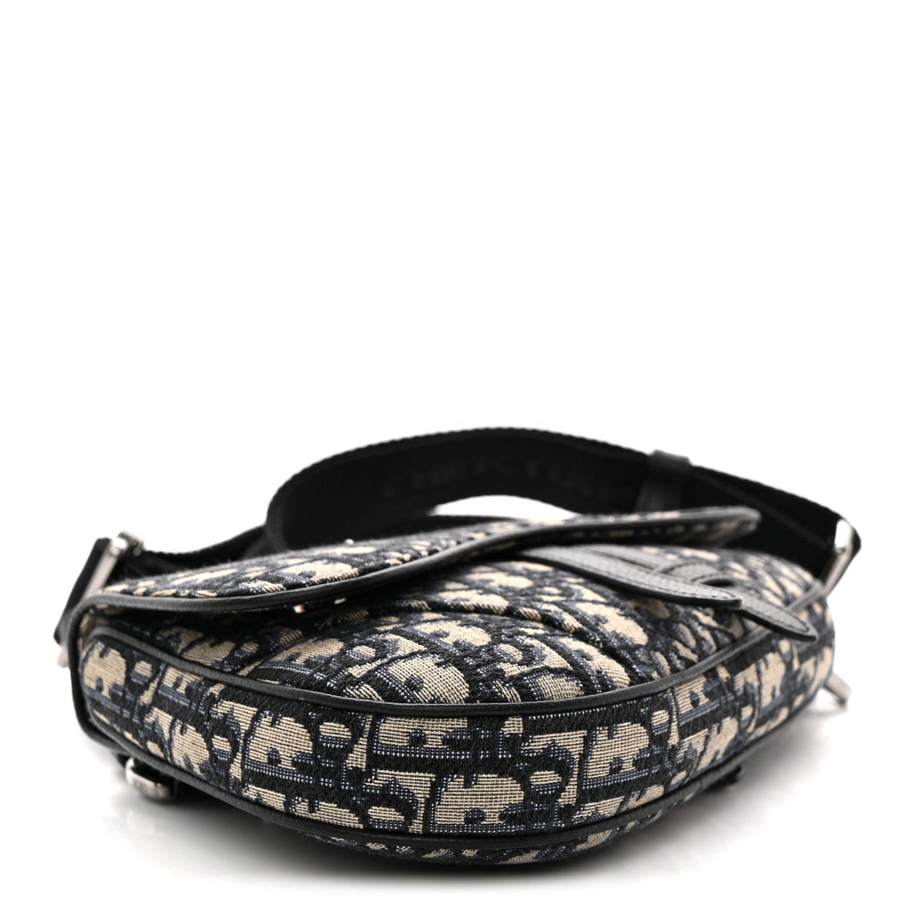 Oblique Mens Mini Saddle Bag Blue