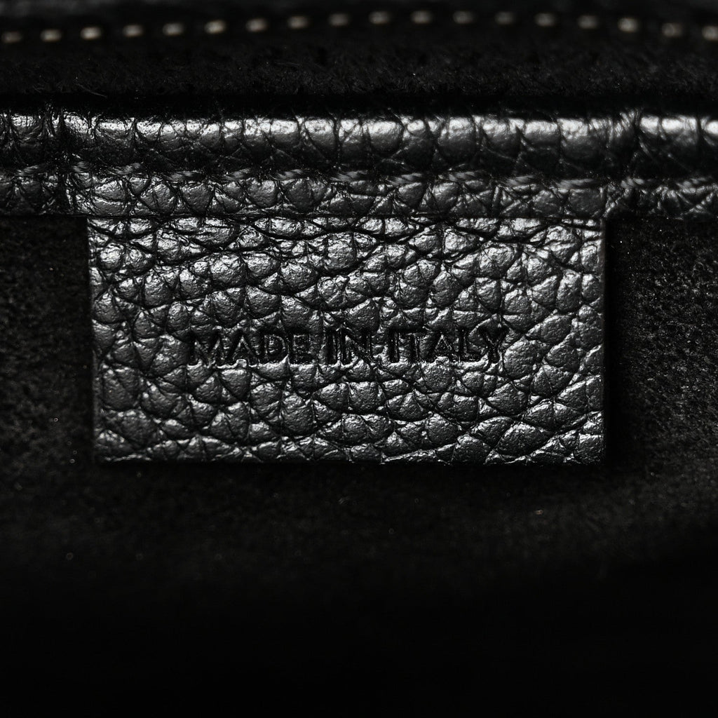 Drummed Calfskin Nano Luggage Black