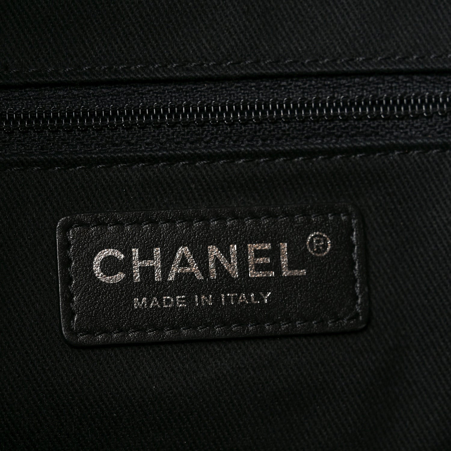 Calfskin Large Coco Eyelets Shopping Tote Black