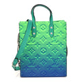 Taurillon Illusion Sac Plat XS Bleu Vert