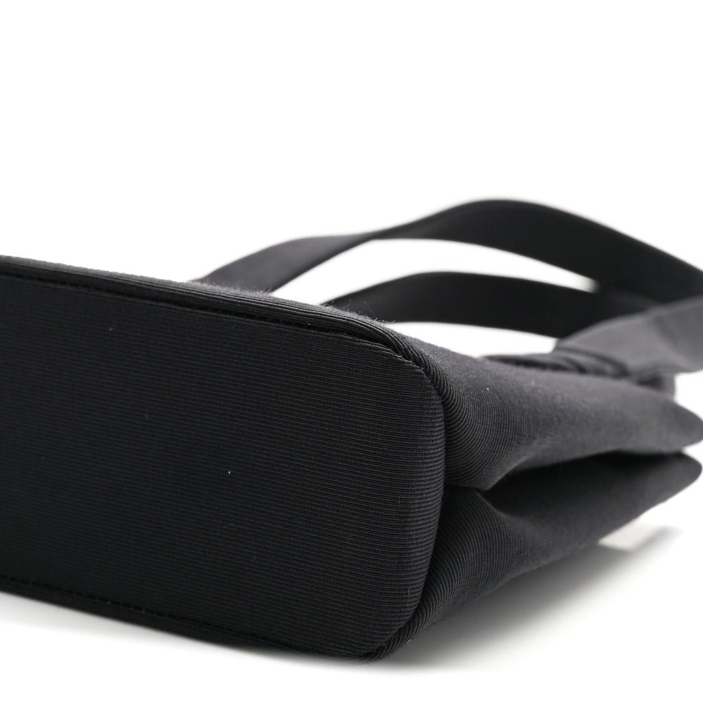 Grosgrain Crystal CC Evening Bag Black