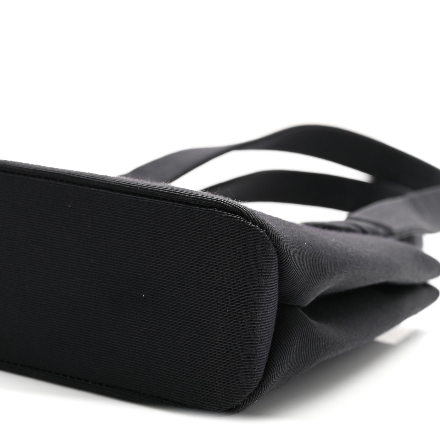 Grosgrain Crystal CC Evening Bag Black