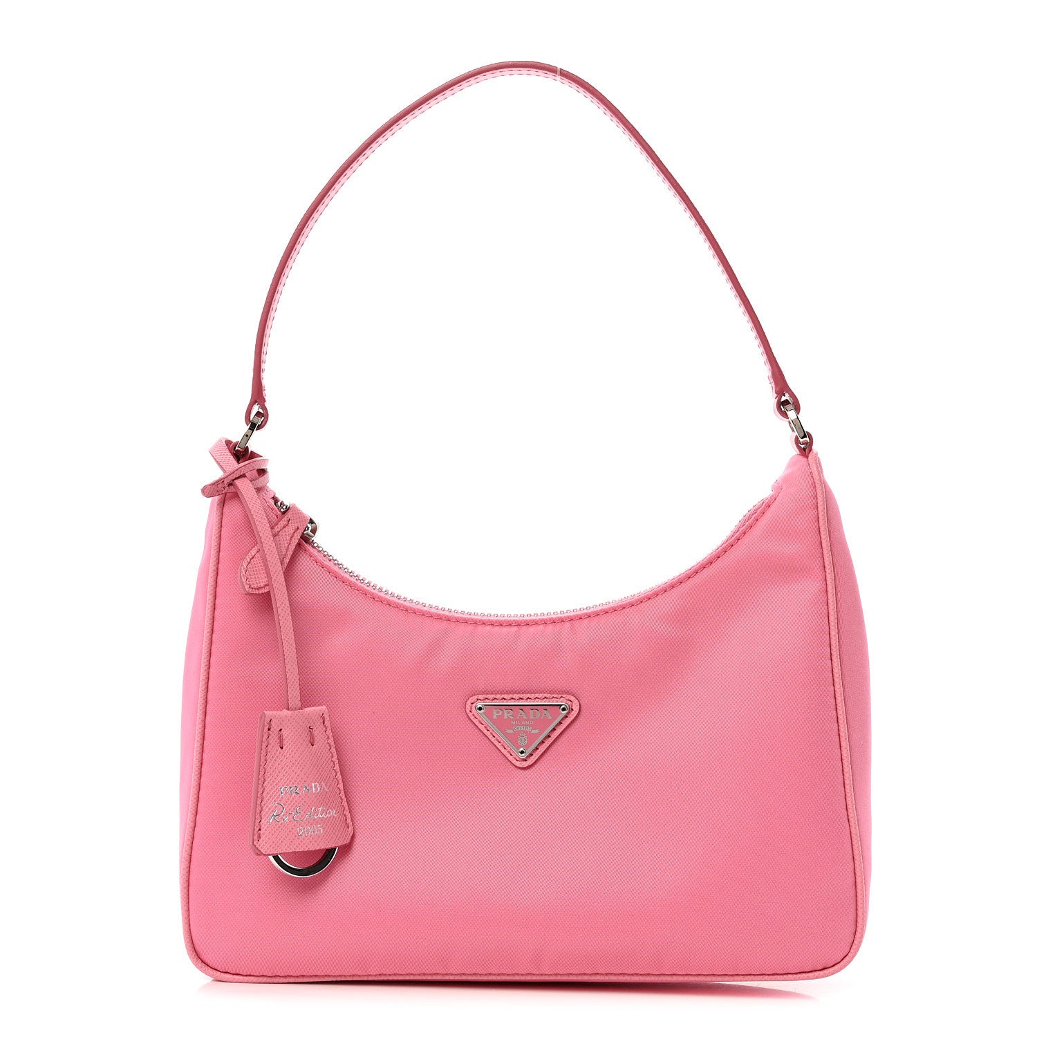 Re-Nylon Saffiano Mini Re-Edition 2005 Bag Begonia