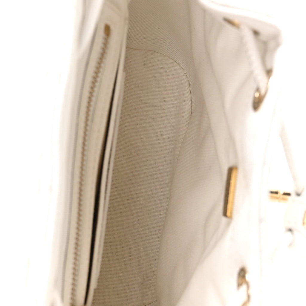 Caviar Quilted Mini Urban Spirit Backpack White White