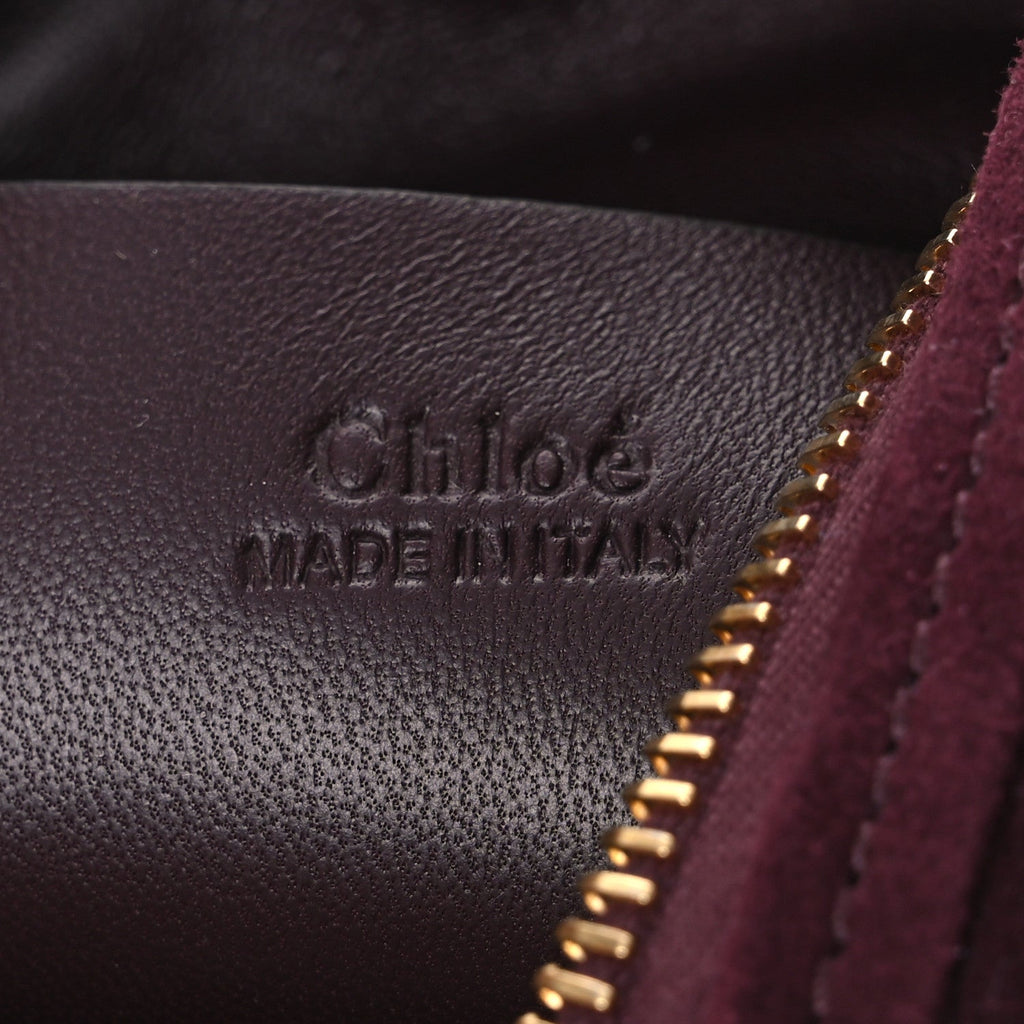 Suede Mini Bracelet Hobo Bag Deep Violine