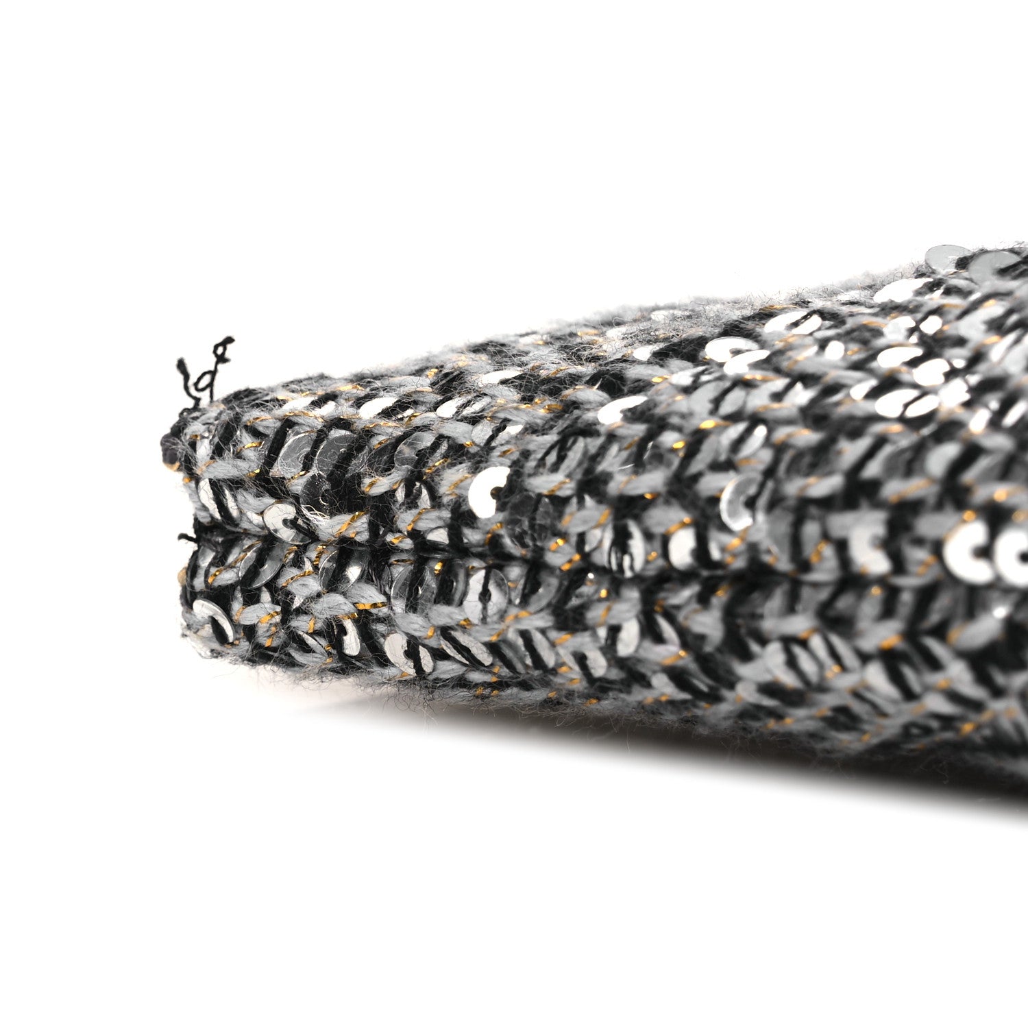 Sequins Medium 19 Pouch Silver