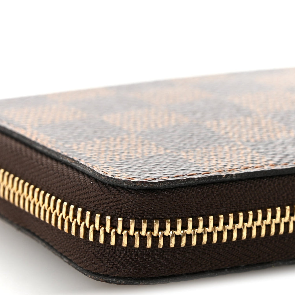 Damier Ebene Clemence Wallet Cherry