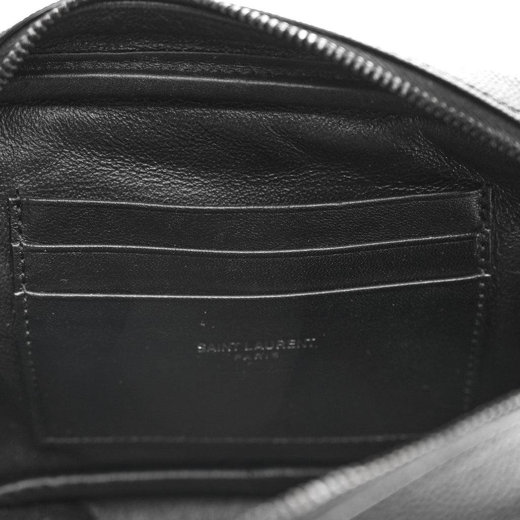 Grain De Poudre Matelasse Monochrome Monogram Mini Lou Camera Bag Black