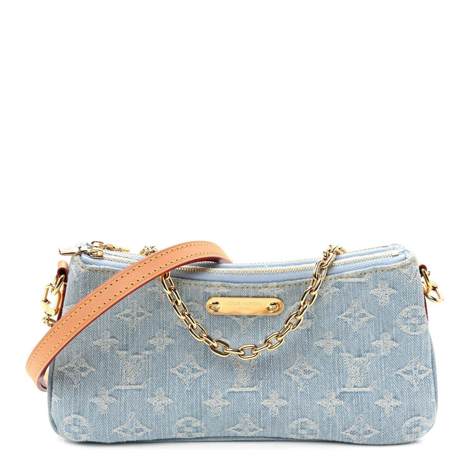 Monogram Denim Liv Pochette Sky Blue