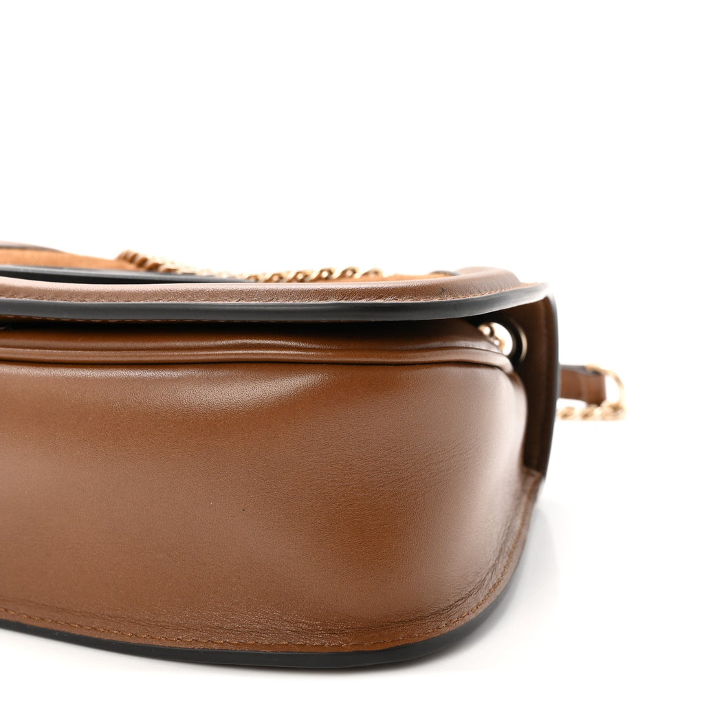 Suede Calfskin Blondie Medium Shoulder Bag Light Brown