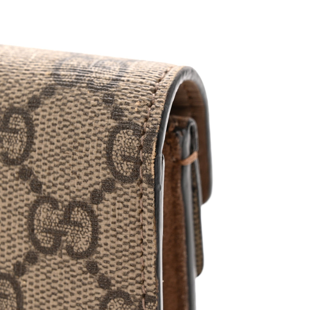 GG Supreme Monogram Super Mini Dionysus Shoulder Bag Taupe