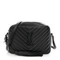 Calfskin Matelasse Monogram Monochrome Lou Camera Bag Black