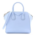 Shiny Lord Calfskin Mini Antigona Baby Blue