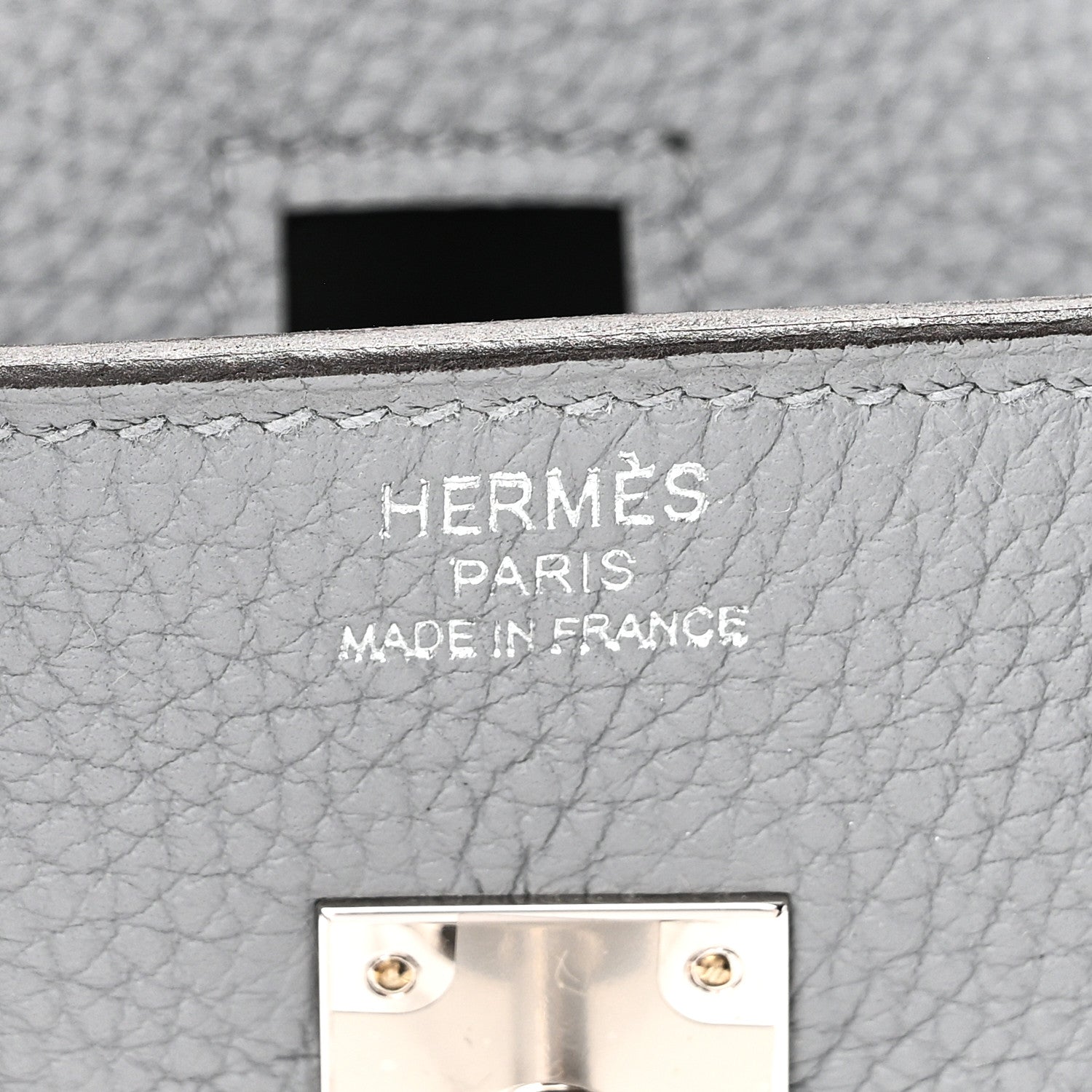 Togo Birkin 25 Gris Pantin
