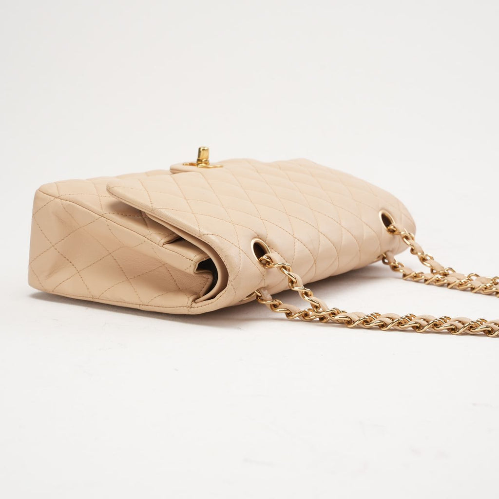 Chanel Timeless Medium Double Flap Lamb Beige 2011