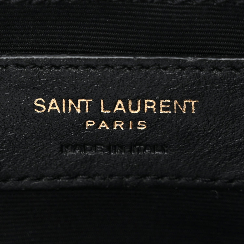 Calfskin Matelasse Monogram Lou Camera Bag Black
