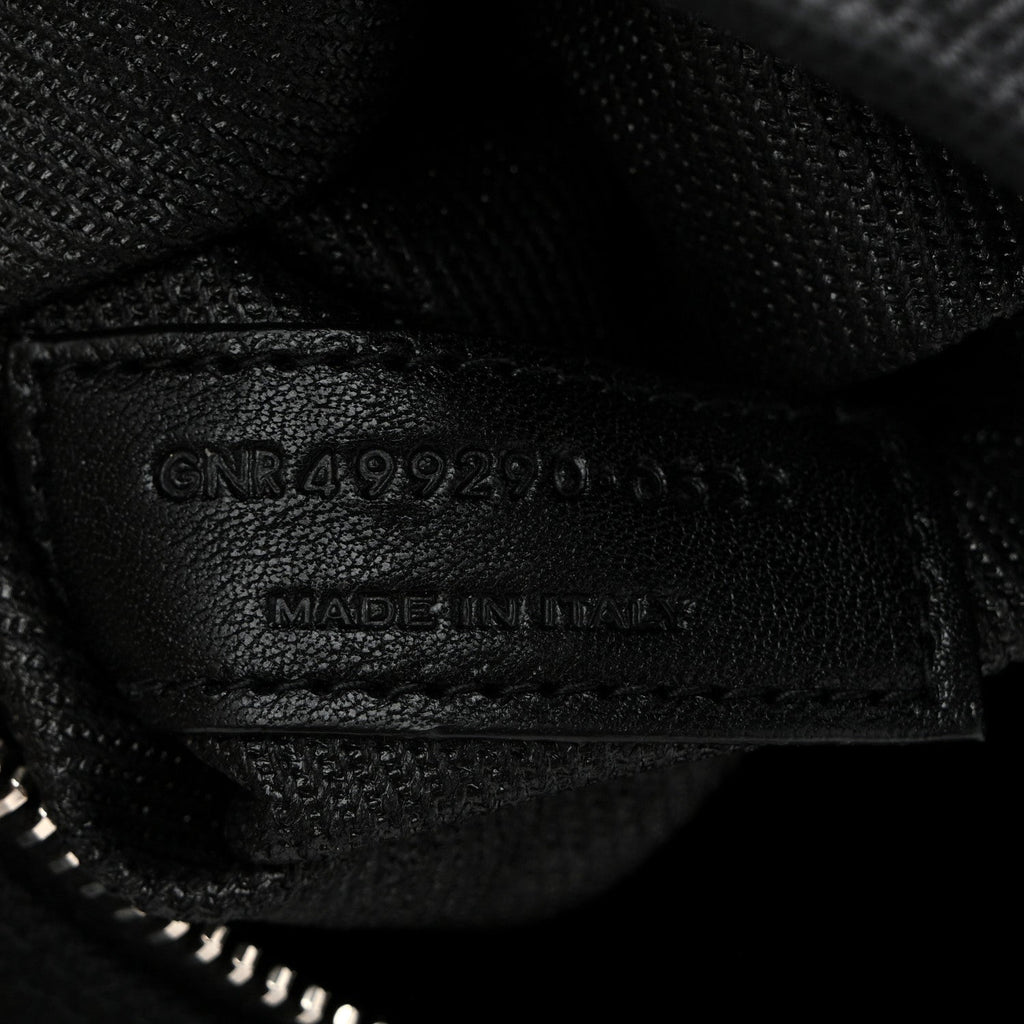 Linen Calfskin Rive Gauche Tote Black