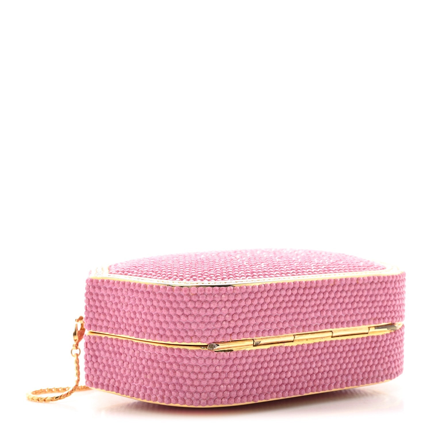 Swarovski Crystal Minaudière Clutch Pink