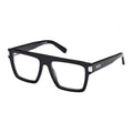 MCM Eyeglasses Square Full Rim, Shiny Black Frame and Clear Demo Lenses Lens MW5006001