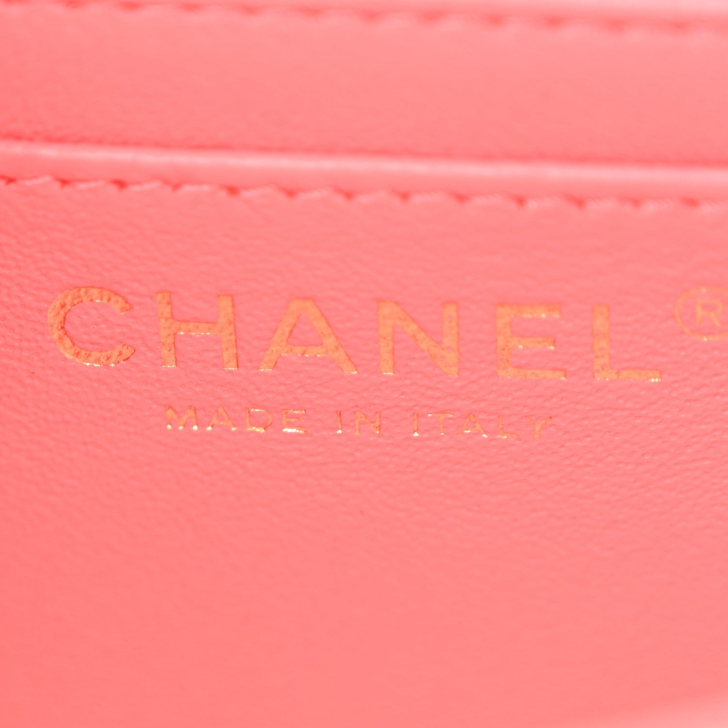Lambskin Quilted Mini Rectangular Flap Pink
