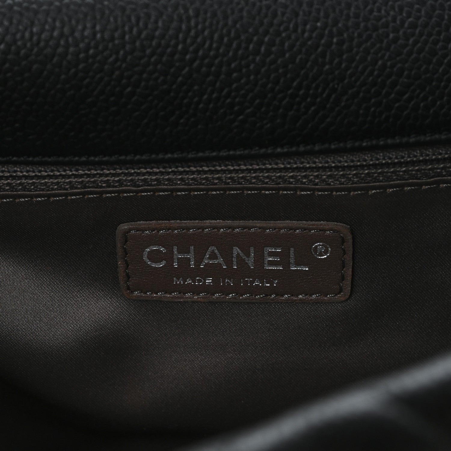 Caviar Quilted Coco Casual Flap Black