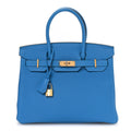 Togo BIRKIN 30 Bleu Zanzibar