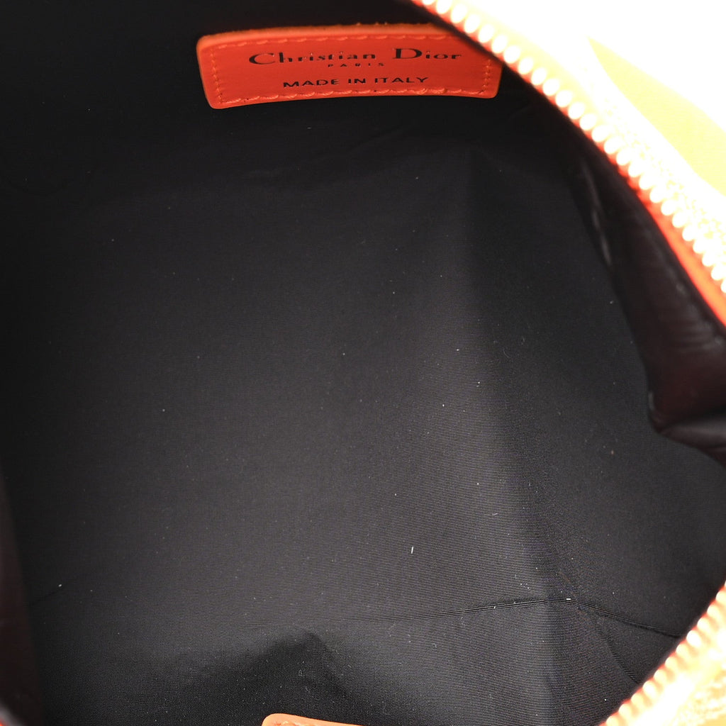 Technical Fabric Toile De Jouy DiorTravel Nomad Pouch Orange