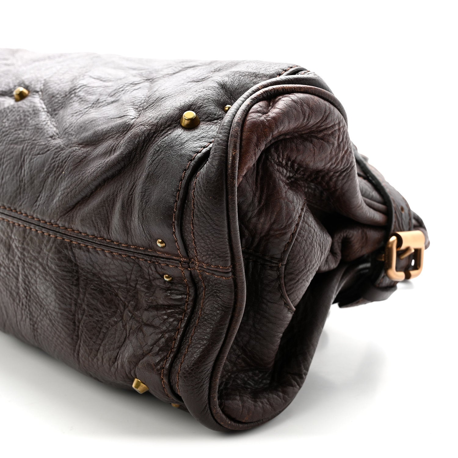 Calfskin Medium Paddington Satchel Brown