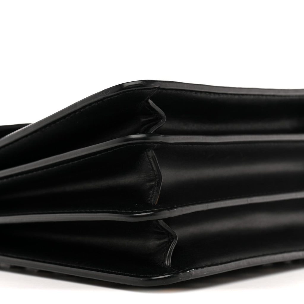 Calfskin Studded Serpenti Forever Top Handle Black