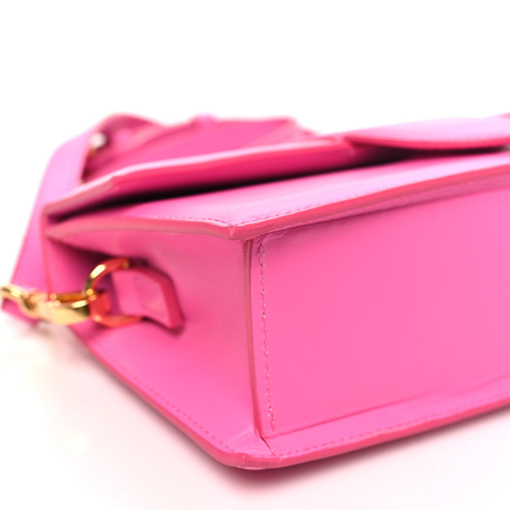 Smooth Calfskin Le Grand Bambino Neon Pink
