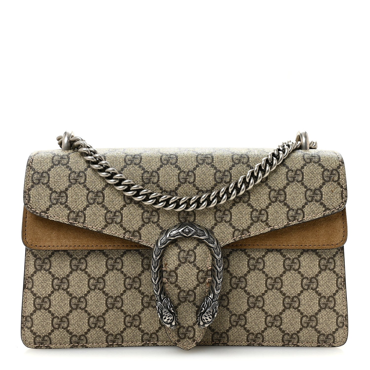 GG Supreme Monogram Small Dionysus Shoulder Bag Taupe