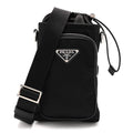 Tessuto Nylon Saffiano Phone Case Crossbody Black