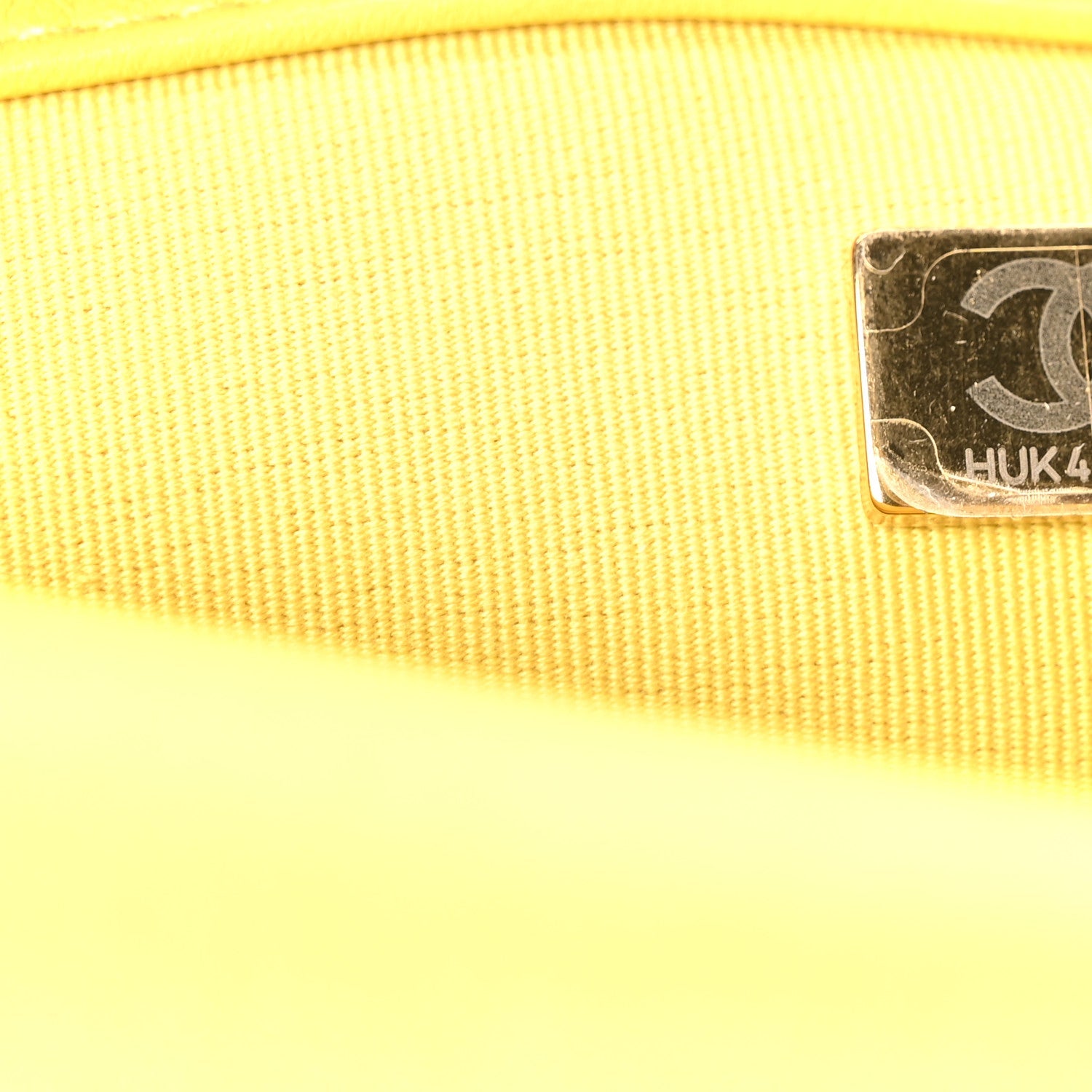Lambskin Quilted Medium Chanel 19 Flap Yellow