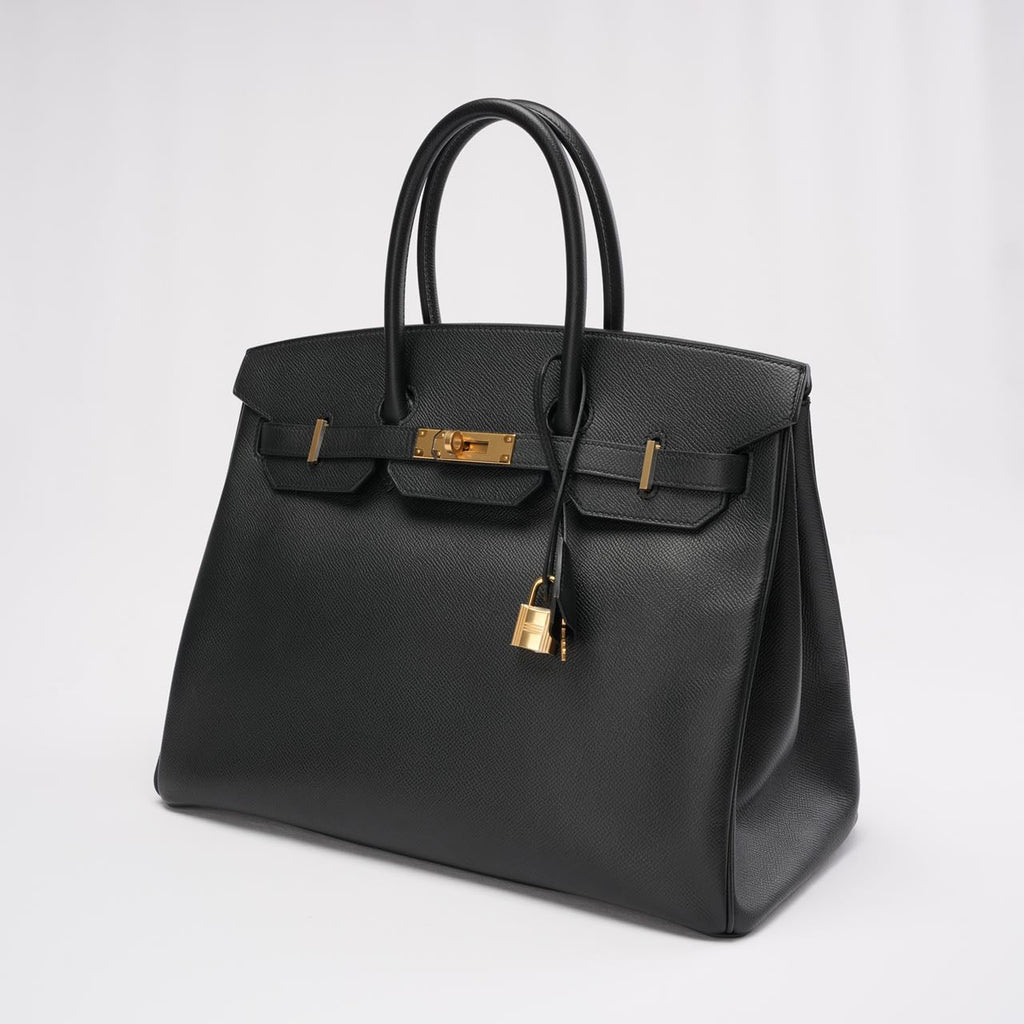 Hermes Birkin 35 Sellier Epsom Leather Black 2014