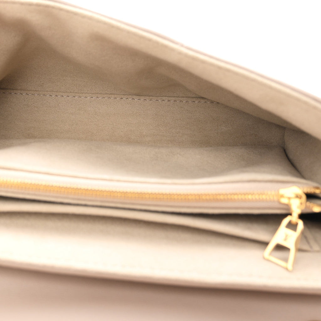 Calfskin LV New Wave Chain Bag Taupe