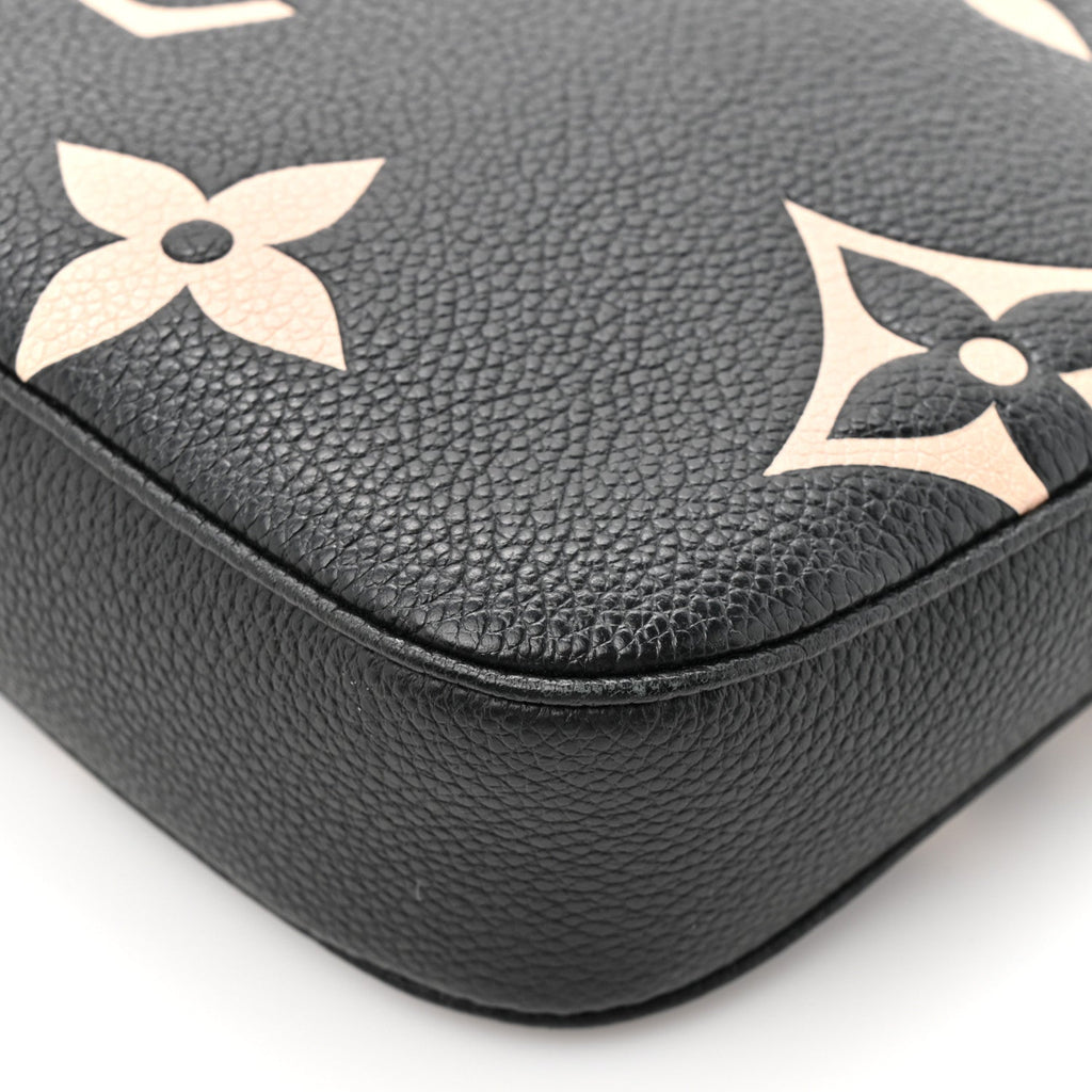 Empreinte Monogram Giant Multi Pochette Accessories Large Pochette Black Beige