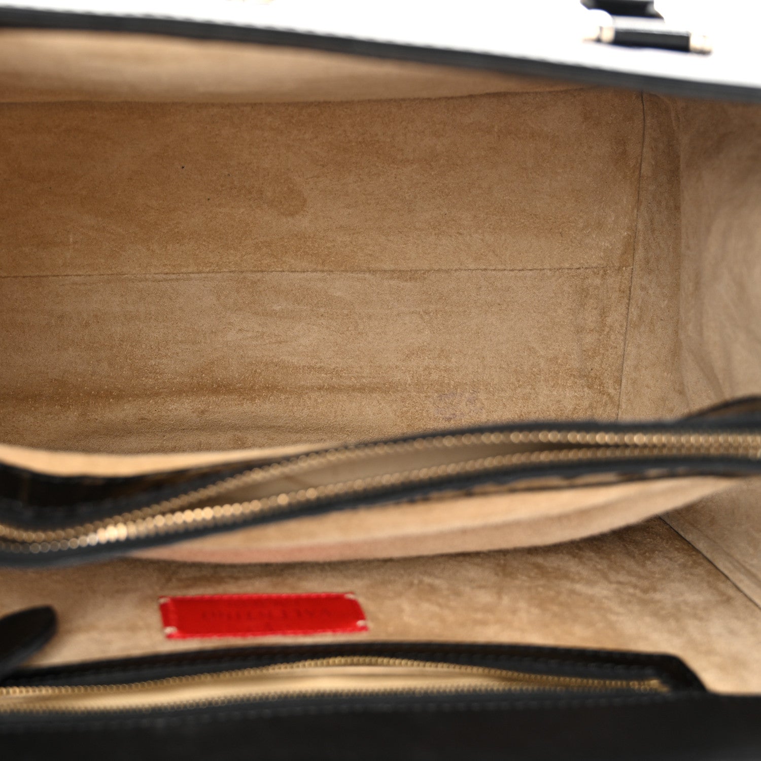Patent Rockstud Tote Black