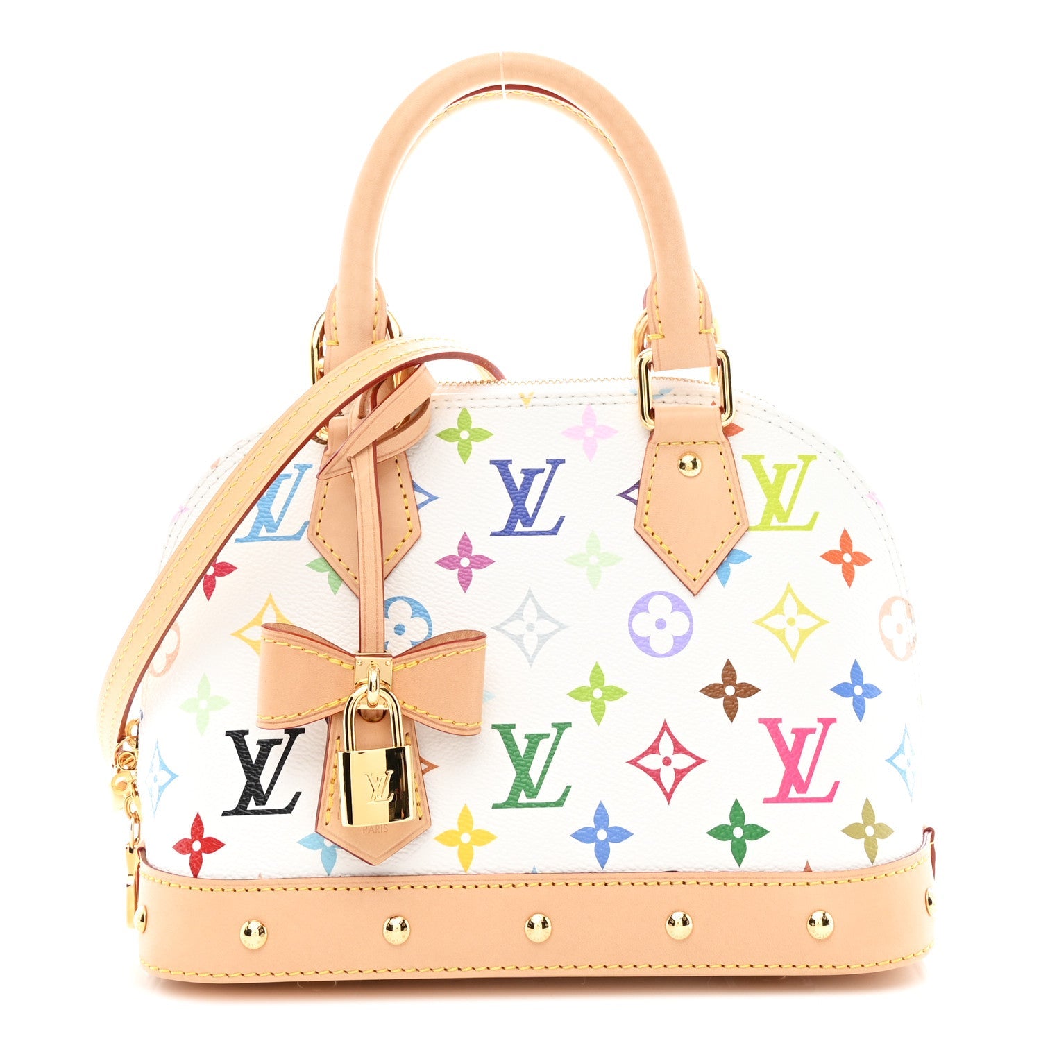 LV x TM Monogram Multicolor Alma BB White