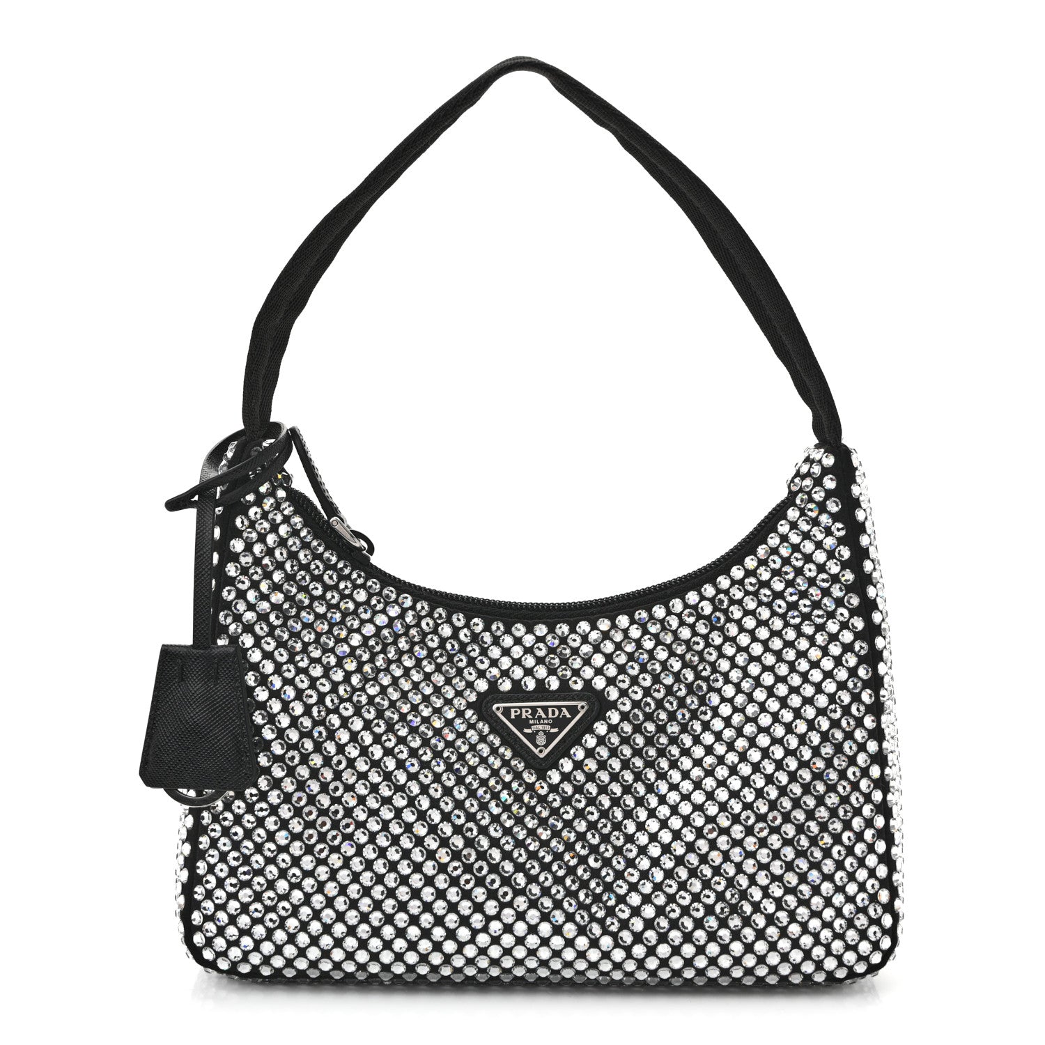 Satin Crystal Mini Re-Edition 2000 Bag Cristal