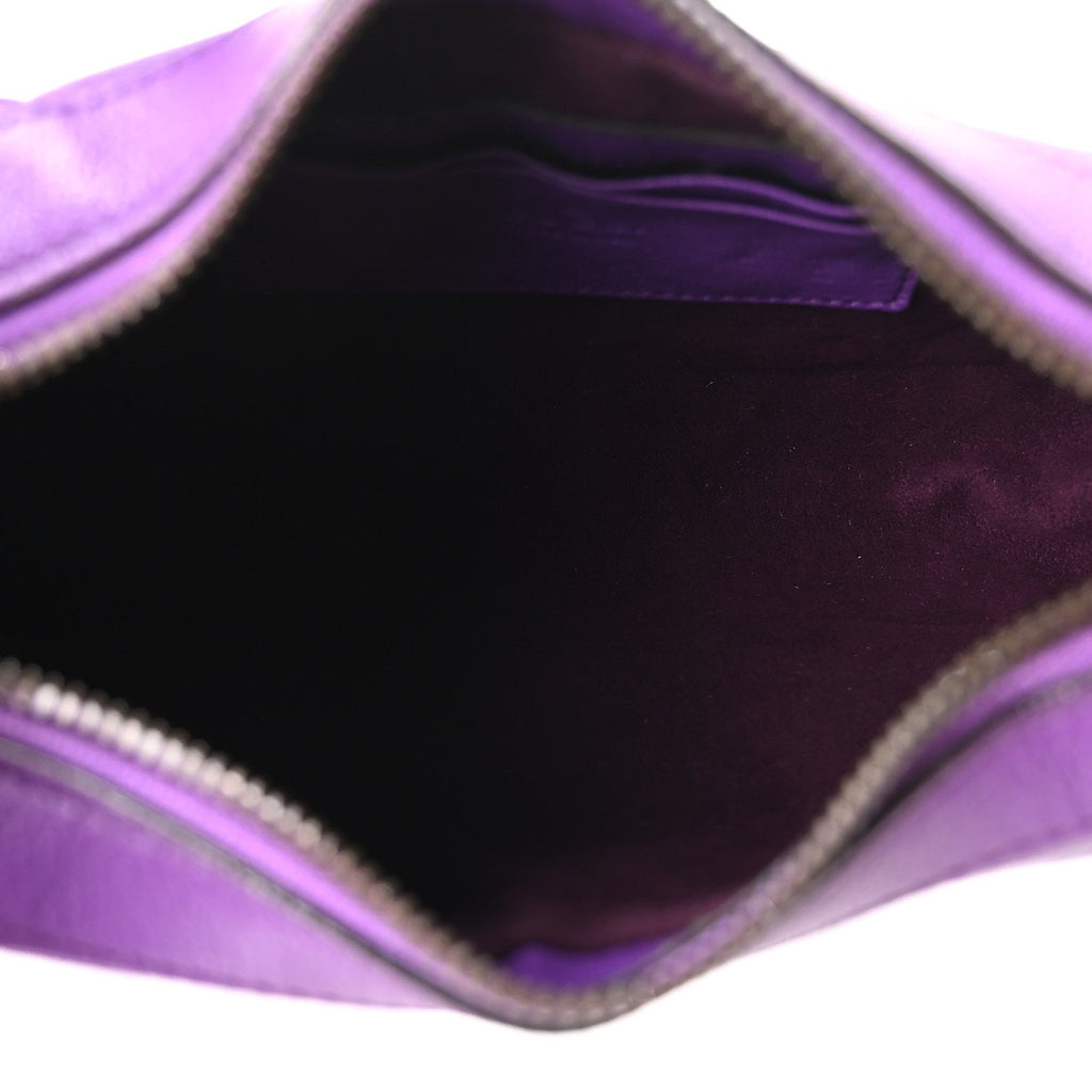 Goatskin Small Aphrodite Shoulder Bag Shine Purple