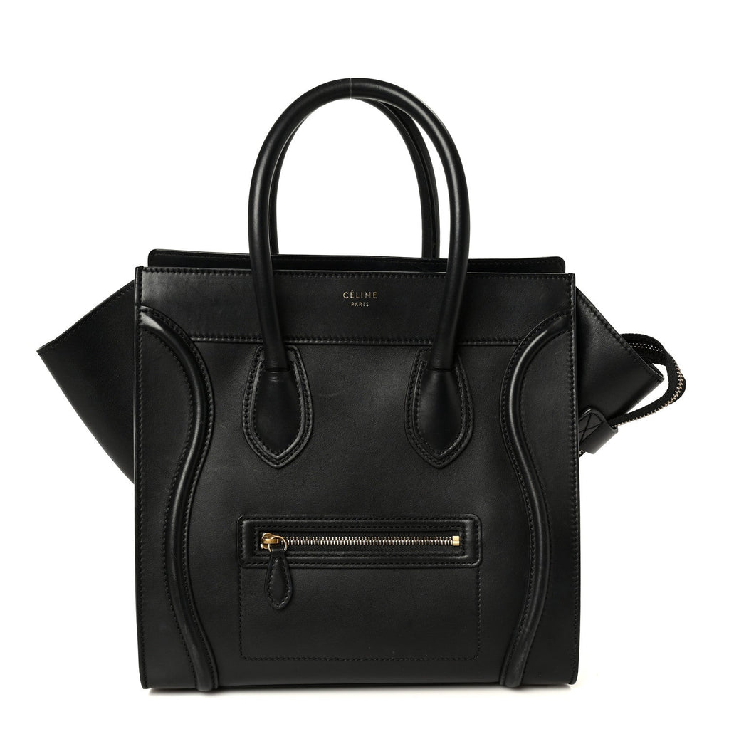 Smooth Calfskin Mini Luggage Black