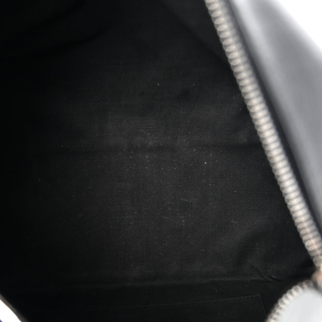 Supple Smooth Calfskin Jacquard Medium Cubi Crossbody Bag Black